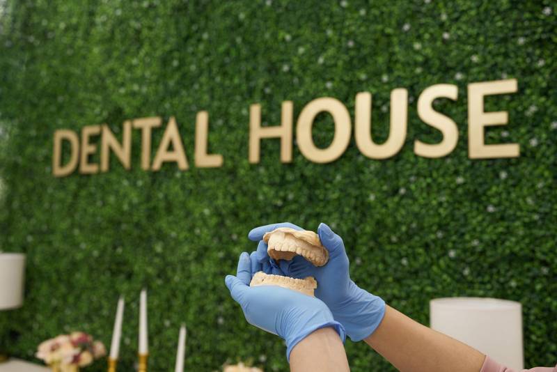 health and smile design, professional work and dentist office