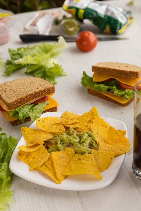 delicious food prepared, sandwiches prepared with the fresh ingredients