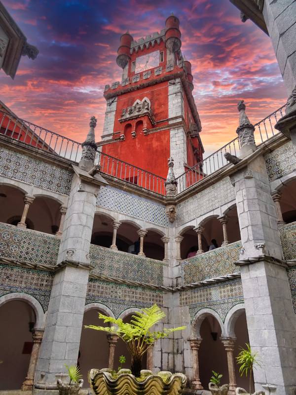 National Palace of Pena near Sintra, Portugal.