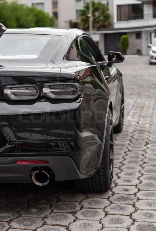 luxury balck car, design