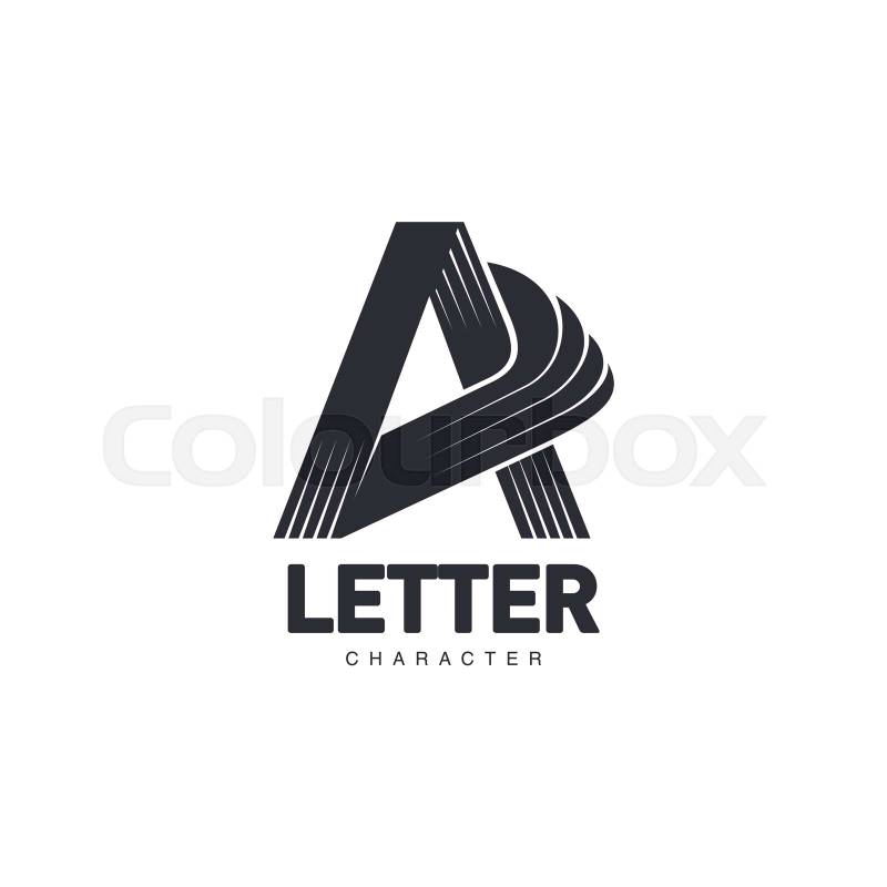 Foto de stock de logotipo, un, carta